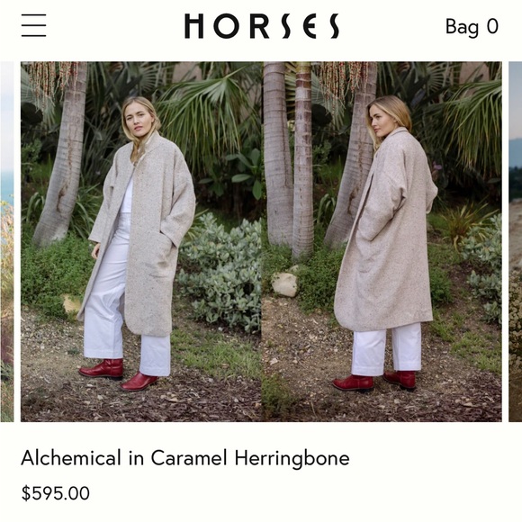 Horses Atelier infamous Alchemical Jacket in Caramel Herringbone. Size 0. - Picture 4 of 4